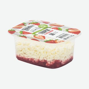 Творог Первый Вкус 130г Клубника Конт.
